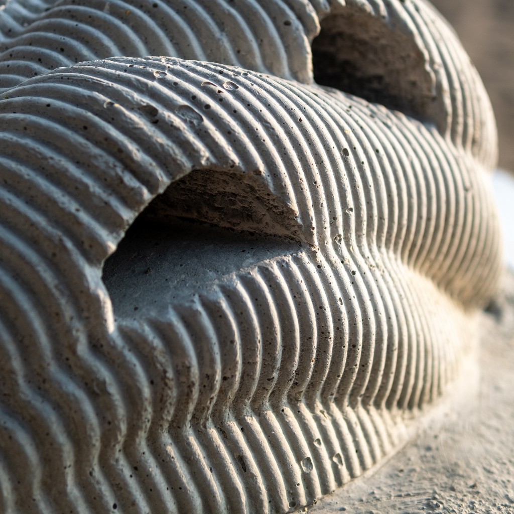 Close-up of a reef memorial texture